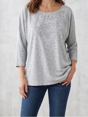 Sigrid Olsen 3/4 Sleeve Top